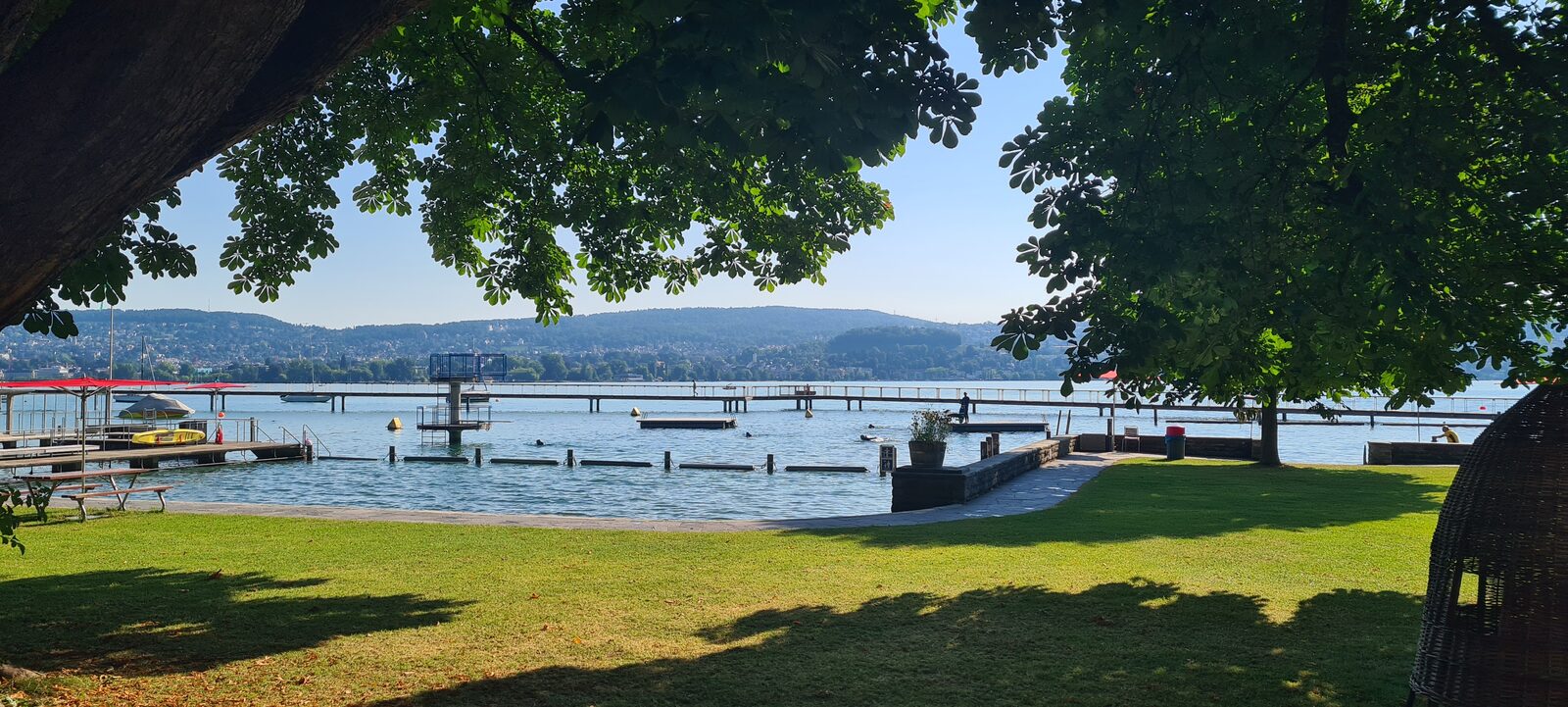 Rasen und Liegewiese Seebad Wollishofen